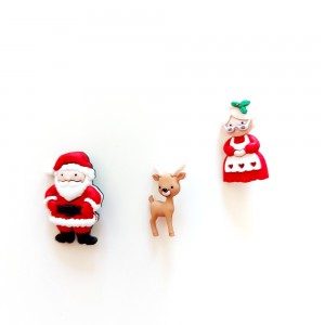 Decorative Buttons - Grandma and Santa Claus